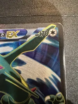 Rayquaza EX (Full Art) 104/108 Roaring Skies XY Holo Pokemon Card TCG - Image 3