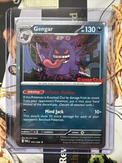 Pokemon TCG Gengar 050/088 Stamped Gamestop Promo Card Perfect Order NOT SEALED - Image 1