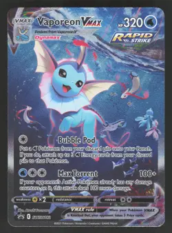 Vaporeon VMAX SWSH182 Pokemon TCG Sword & Shield Promo Cards NM - Image 1