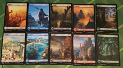 MTG Assassin's Creed Full Art Land Set Non-Foil NM (10 Cards) - Image 1