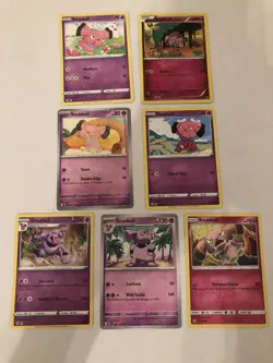 Lot Of 8 Snubbull and Granbull Pokemon Cards - Image 1