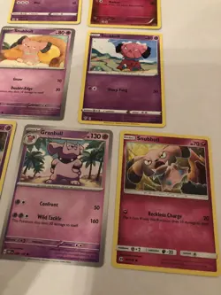 Lot Of 8 Snubbull and Granbull Pokemon Cards - Image 3