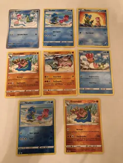 Lot Of 8 Shellos and Gastrodon Pokemon Cards - Image 1