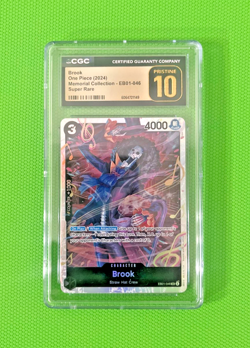 One Piece Card Game Brook EB01-046 Memorial Collection CGC Pristine 10 - Image 1