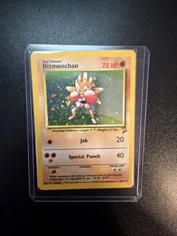 Hitmonchan 007/102 Base Set Holo Pokemon Card Rare - Image 1