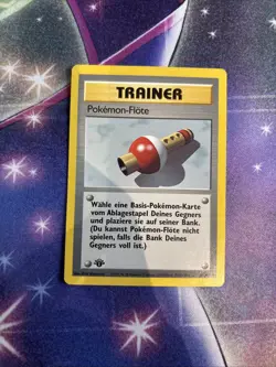 (VP) Pokemon Flute Pokemon Card German Base Set #86/102 1st Edition LP - Image 1