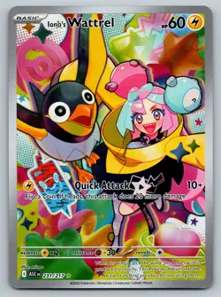 Ionos Wattrel 231/217 Ascended Heroes Illustration Rare Pokemon Card NM - Image 1