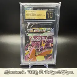 CGC 10 PRISTINE Morpeko V-Union SWSH287 Black Star Promo Top Left Pokemon Card - Image 1
