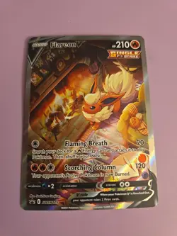 Flareon v SWSH179 Sword & Shield Promo Holo Card Near Mint Condition - Image 1