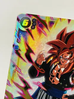 SS4 Gogeta GT FB09-123 SCR Dual Evolution Dragon Ball Super Fusion World Card NM - Image 4