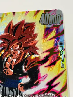 SS4 Gogeta GT FB09-123 SCR Dual Evolution Dragon Ball Super Fusion World Card NM - Image 5