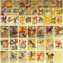 55 pieces Charizard Vmax GX Energy Card Set Gold Foil Cards for GX TCG Game USA - Image 4