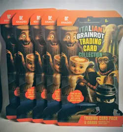 Italian Brainrot Trading Card Collection Khadou Hobby Packs (5) - Image 1