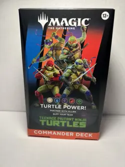 Magic the Gathering Teenage Mutant Ninja Turtles Turtle Power Commander Deck New - Image 1