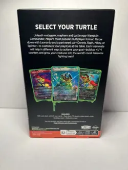 Magic the Gathering Teenage Mutant Ninja Turtles Turtle Power Commander Deck New - Image 2