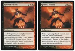 Spiteful Visions x2 2x 2008 Shadowmoor Multi-Color Enchantment MTG SP - NM AZ1 - Image 1