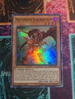 Yu-Gi-Oh! Mathmech Subtraction MYFI-EN004 1st Edition Super Rare NM a1/ - Image 1