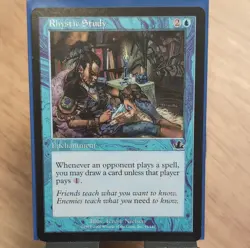 Magic: The Gathering Rhystic Study Enchantment Prophecy Blue Regular MTG #51/143 - Image 1
