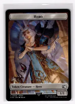 1x Hero (9) // Treasure (23) Token MTG Final Fantasy NM Magic Regular - Image 1