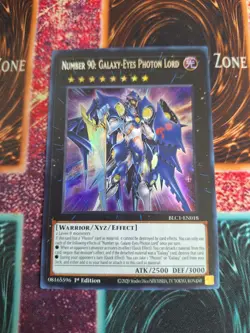 Yu-Gi-Oh! Number 90: Galaxy-Eyes Photon Lord BLC1-EN018 Silver Ultra 1st Ed NM - Image 1