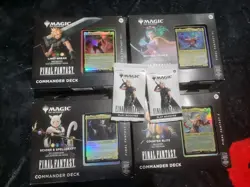 Set of 4 - Commander Decks FINAL FANTASY + (2) Play Booster - Image 1