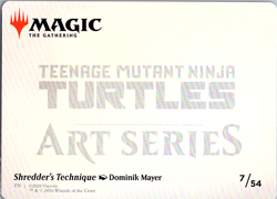 Gold Stamped Shredder’s Technique - MTG Art Series: TMNT 7/54 - Image 2