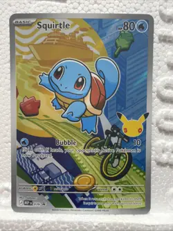 First Partner Illustration Squirtle Promo Full Art Holo 037 Pokemon TCG - Image 1