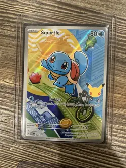 First Partner Illustration Squirtle Promo Full Art Holo 037 Pokemon TCG - Image 1