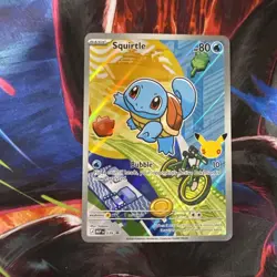 First Partner Illustration Squirtle Promo Full Art Holo 037 Pokemon TCG - Image 1