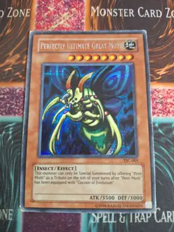 Yu-Gi-Oh! TCG Perfectly Ultimate Great Moth TSC-001 Prismatic Secret Rare MP - Image 1