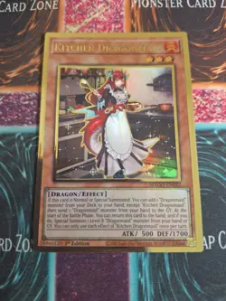 Yu-Gi-Oh! TCG Kitchen Dragonmaid MAGO-EN022 Premium Gold Rare 1st Edition NM - Image 1