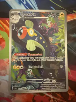 Eelektrik 114/086 Black Bolt Illustration Rare Holo Pokemon TCG Card NM Mint - Image 1