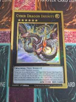 Yu-Gi-Oh! Cyber Dragon Infinity Alt Art MAGO-EN033 Premium Gold 1st Edition NM - Image 1