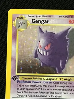 Pokemon Gengar 5/62 (1st Edition) Fossil Holo (Never Played) *Near Mint* - Image 3