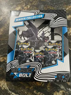 Pokemon TCG Scarlet & Violet Black Bolt Binder Collection Factory Sealed A - Image 1