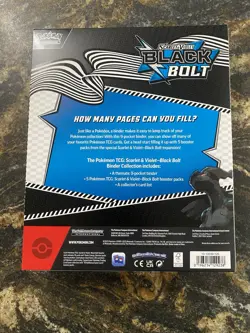 Pokemon TCG Scarlet & Violet Black Bolt Binder Collection Factory Sealed A - Image 3