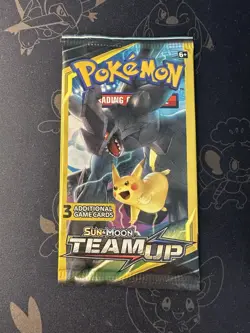 Pokemon Team Up 3-Card Factory Sealed Booster Pack HEAVY 7.71g - Image 2
