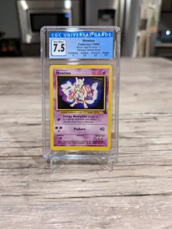 1999 Pokemon - Mewtwo WB Movie Black Star Promo #3 CGC 7.5 NM/ Mint Graded - Image 1