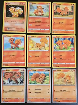 Vulpix Lot x9 Evolutions Pokemon Cards Collection NM/VLP - Image 1