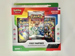 Pokemon First Partner Illustration Collection Series 1 Promo Booster Box - Image 1