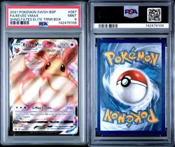 Pokemon 2021 SWSH BSP FA/EEVEE VMAX Shinning Fates Elite Trainer Box #87 PSA 9 - Image 3