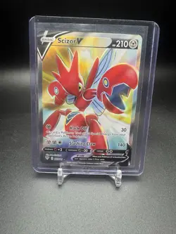 Scizor V (Full Art) 183/189 Swsh03: Darkness Ablaze Holo Ultra Rare NM Pokemon - Image 1