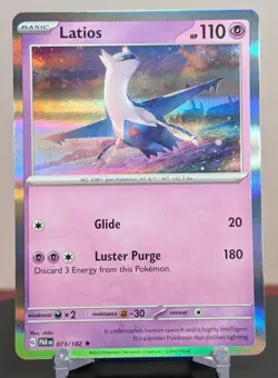 Pokemon Latios #073/182 English Paradox Rift Holo Rare - Image 1