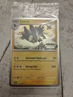 Pokemon Luxray 028/088 Perfect Order Best Buy Stamped Promo Sealed NM Mint - Image 1