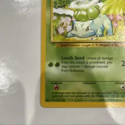 Pokemon TCG Base Set #44/102 Bulbasaur LP - Image 2
