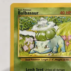 Pokemon TCG Base Set #44/102 Bulbasaur LP - Image 5