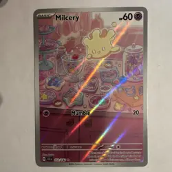 Pokemon Milcery 152/142 SV07 Stellar Crown Holo 60 HP Illustration Rare Card - Image 1