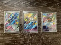 Pokemon First Partner Illustration Collection Series 1 Promos Set 43-45 - Image 1