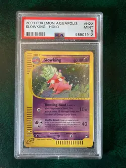 Pokemon Slowking Aquapolis Holo Rare #H22 PSA 9 Mint Low pop - Image 1