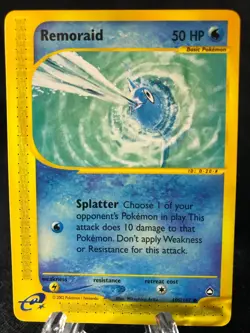 Remoraid 105/147 Aquapolis Common Pokemon TCG NM Never Played - Image 1